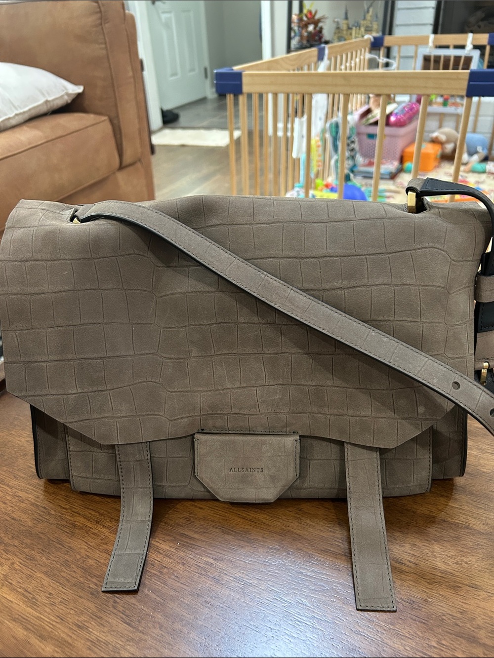 ✨ AllSaints Ursa Nubuck Satchel ✨